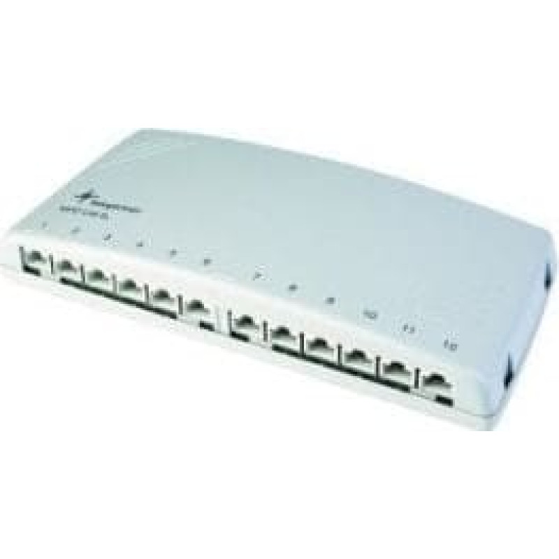 Telegärtner Telegaertner mini distribution MPD12 HS-K, 12 x RJ45, Cat 6A ISO / IEC, shielded - J02022A0052