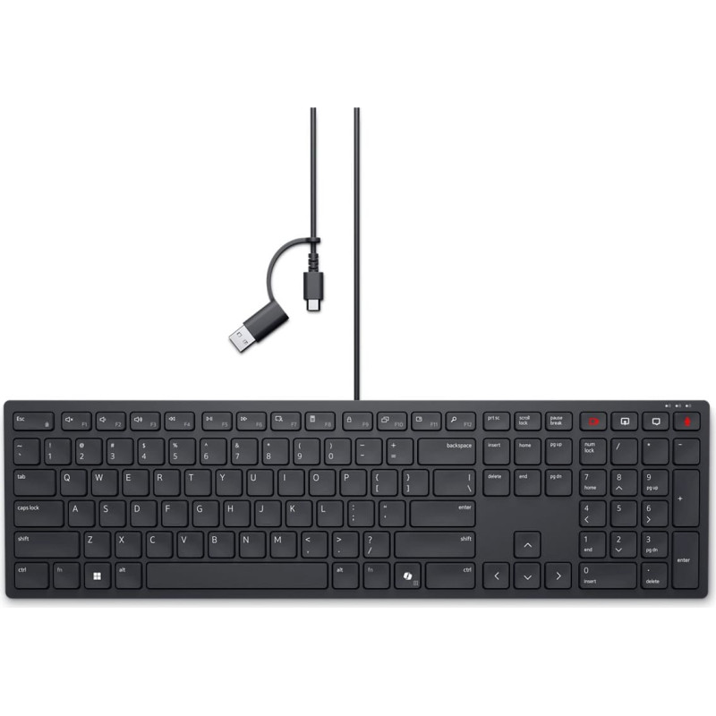 Dell KB525C tastatūra birojam USB QWERTY ASV starptautiskā melna