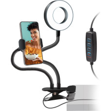Sbs Mobile Lampa pierścieniowa SBS Mobile Statyw Swivel LED ring Table clip 8018417427244 TESELFIESPOTRING (8018417427244)
