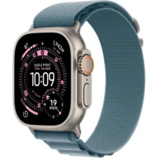 Apple Watch Ultra 3 GPS + Cellular 49mm Natural Titanium Case with Light Blue Alpine Loop - Medium