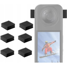 Puluz 6x Osłona Pianka Gąbka Przeciwwietrzna Wiatrołap Do Insta360 X5 / X 5 / X4 / X3 / Pu775b