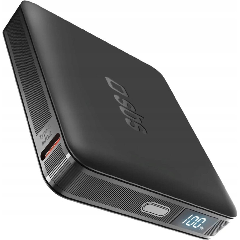 Noname Powerbank Powerbank SBS HD 10W 5000mAh USB-C z wyświetlaczem LCD - black