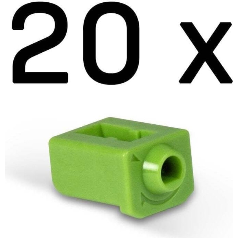 Lindy 47913 bloker portów Blokada portu SFP Zielony Kopolimer akrylonitrylo-butadieno-styrenowy (ABS) 20 szt.