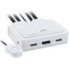 Inline Przełącznik InLine InLine Kabel KVM Switch, 2-portowy, Displayport 1.2, 4K, USB, Audio