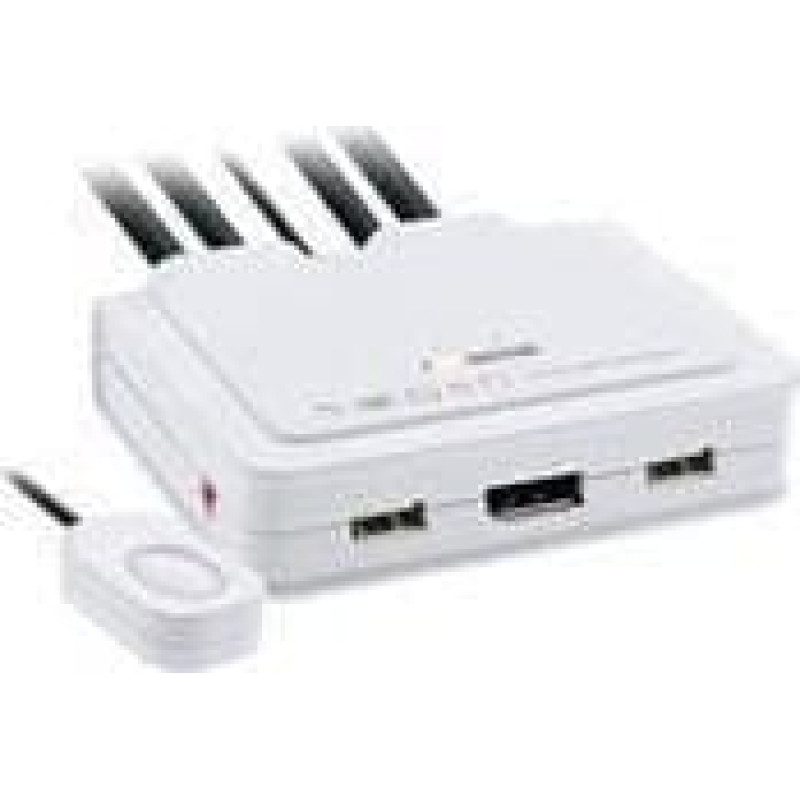 Inline Przełącznik InLine InLine Kabel KVM Switch, 2-portowy, Displayport 1.2, 4K, USB, Audio