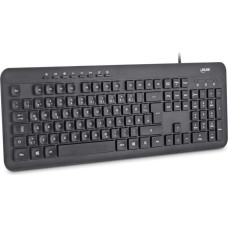 Inline Klawiatura InLine ® Keyboard USB Cable flat keys układ niemiecki black