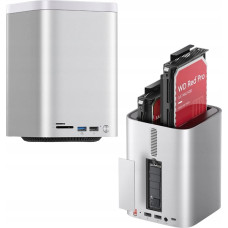 Orico Stacja dokująca Orico MiniTower z kieszeniami na dyski twarde do 56TB - srebrna