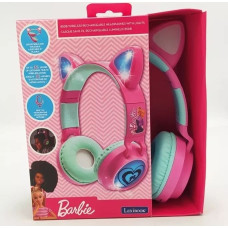 Lexibook Barbie Cat’s ears shape wireless rechargeable headphones with lights