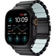 Nomad Stratos Band Black Titanium Icy Blue Glow FKM AW 45/46/49mm