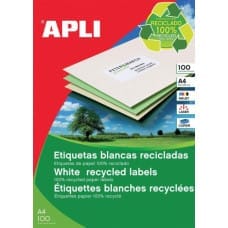 Apli Etykiety ekologiczne APLI, 105x37mm, prostokątne, białe