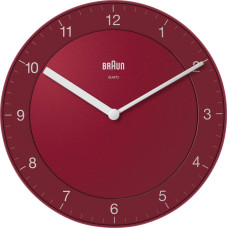 Braun BC 06 R zegar ścienny kwarcowy, czerwony (67096)