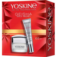 Noname YOSKINE_SET Geisha Gold Secret 65+ krem przeciwzmarszczkowy 50ml + Geisha krem pod oczy i na powieki 15ml
