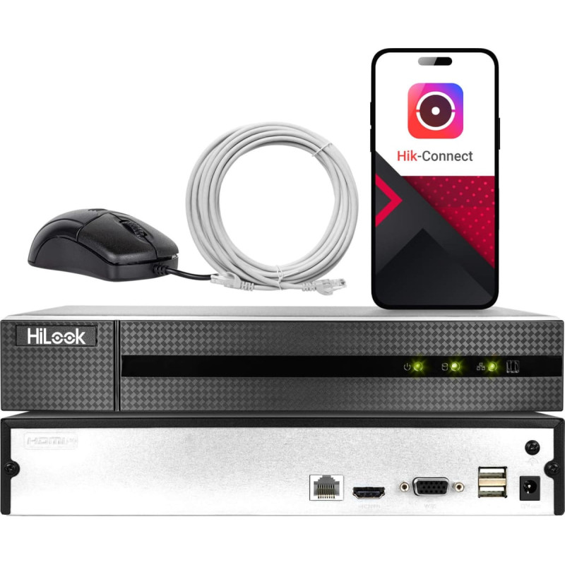 Hilook Rejestrator HiLook NVR-8CH-5MP Rejestrator IP 8 kanałowy sieciowy HiLook by Hikvision