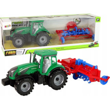 Leantoys Ciągnik Z Pługiem Napęd Frykcyjny Czerwony