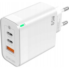 Jellico Ładowarka Jellico JELLICO ładowarka sieciowa C79 GaN PD 65W 2xUSB-C + 1xUSB QC3.0 Biały