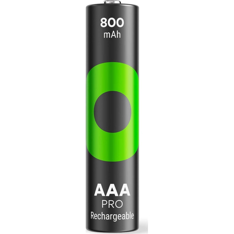 GP GP ReCyko Pro Rechargeable Battery, Size AAA, 800 mAh, 4-pack