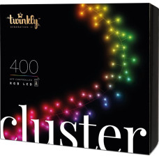 Twinkly Inteligentne lampki dekoracyjne Cluster 400 LED RGB 6 m kiść, girlanda, sterowane aplikacją