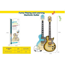 Relacart Zestaw Gitara + Mikrofon Brąz