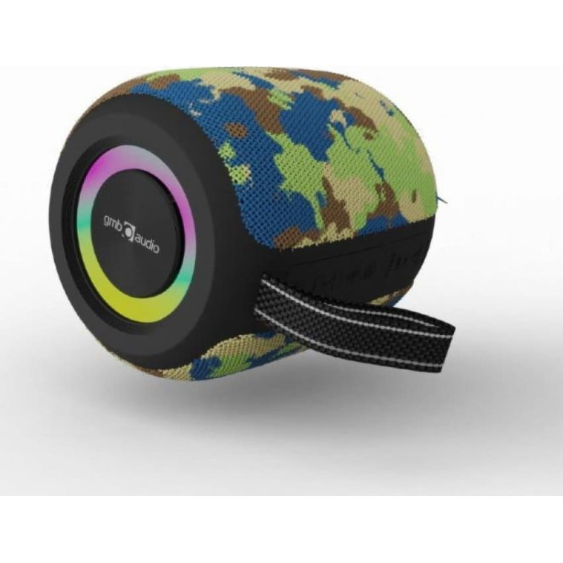 Gembird Nešiojama kolonėlė|GEMBIRD|Camouflage|Portable/Wireless|Bluetooth|SPK-BT-LED-05-CM