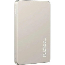 Usams Powerbank z ładowaniem bezprzewodowym USAMS US-CD231 5000mAh 20W PD Fast Charge tytanowy/titanium
