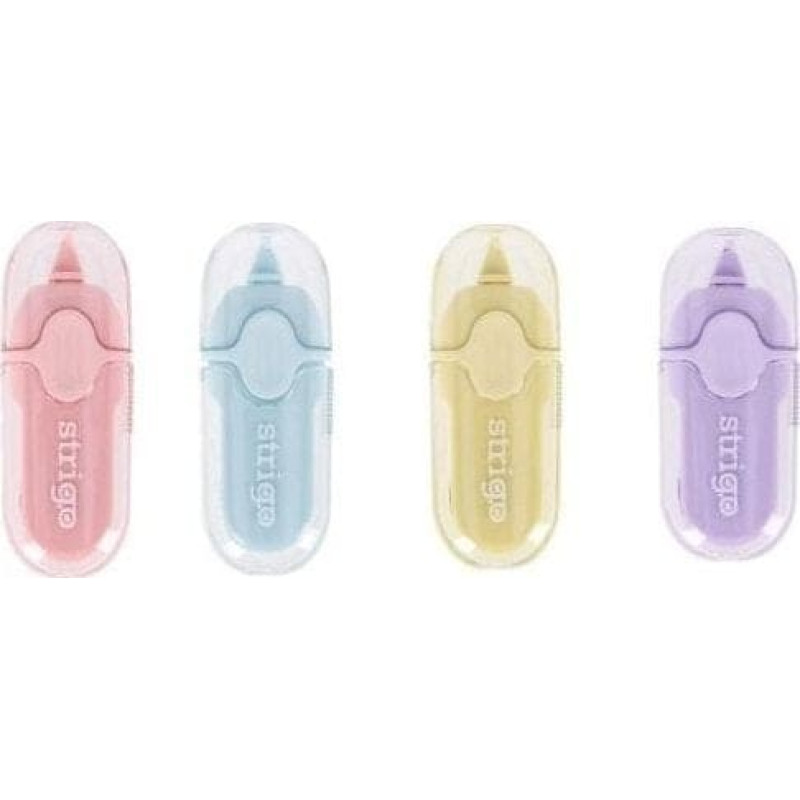 Strigo Korektor w taśmie mini 5mmx6m mix (12szt) STRIGO