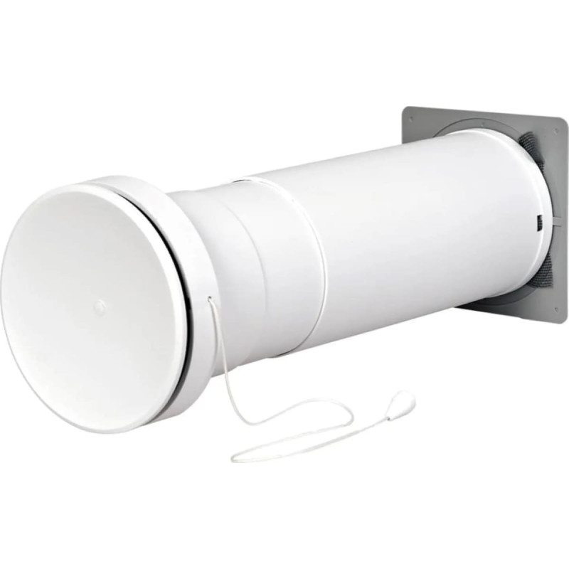 Duka Teleskopventil Ø105 mm, 260/400 mm, grå/hvid, type 450 DB