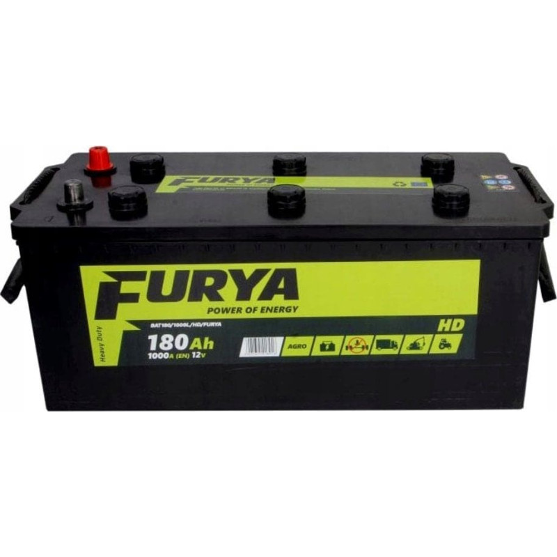Static Control Akumulator 12V 180Ah/1000A AGRO HD (L+ Biegun standardowy) 513x223x223 B00 - brak stopki mocującej (Rozruchowy)
