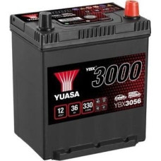 Maxgear Akumulator YUASA 12V 36Ah/330A YBX3000 SMF (P+ standardowy) 187x135x227 B00 (rozruchowy)