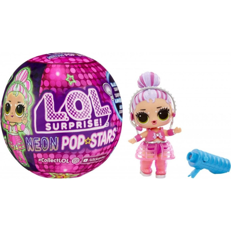 MGA Lalka L.O.L. Surprise Neon Pop Stars Display 12 sztuk