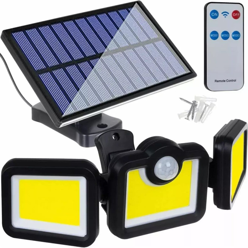 Roger JD WD-427 Outdoor floodlight with motion sensor and solar panel 36W COB / 1500lm / 2400mAh / IP65