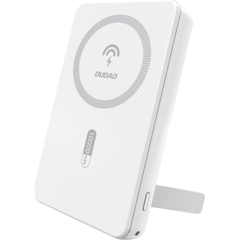 Dudao Powerbank Dudao K14S+ 10000mAh 20W USB-A / USB-C / MagSafe z podstawką - biały