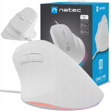 Natec MYSZ WERTYKALNA NATEC CRAKE 2 PRO 12800DPI BIAŁA PROGRAMOWALNA OPTYCZNA