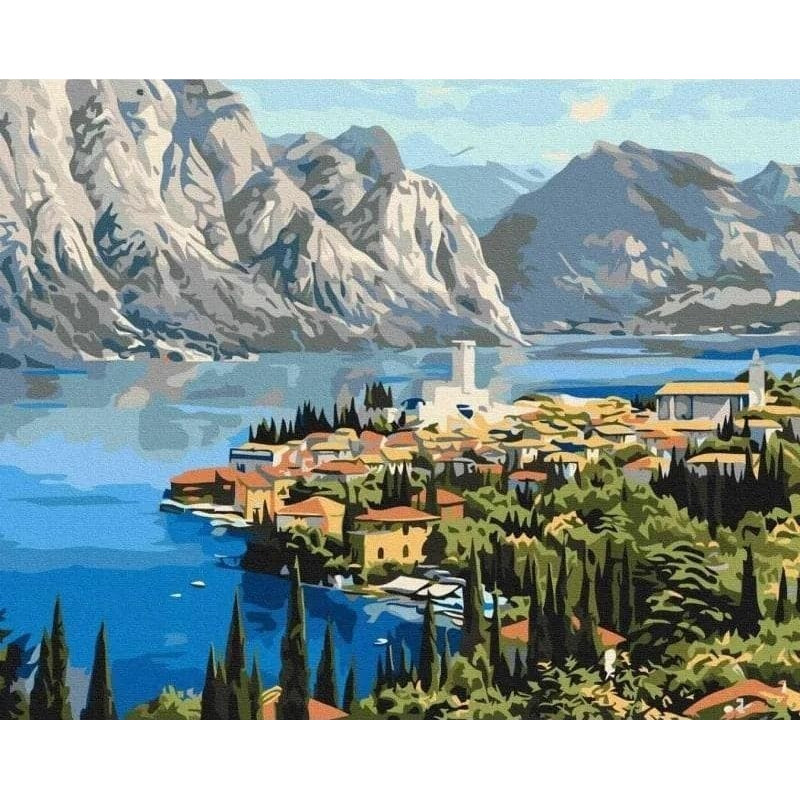 Twoje Hobby Malowanie po numerach - Miasto nad morzem 40x50cm