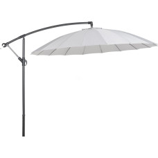 Beliani Parasol ogrodowy Calabria II jasnoszary 268 cm