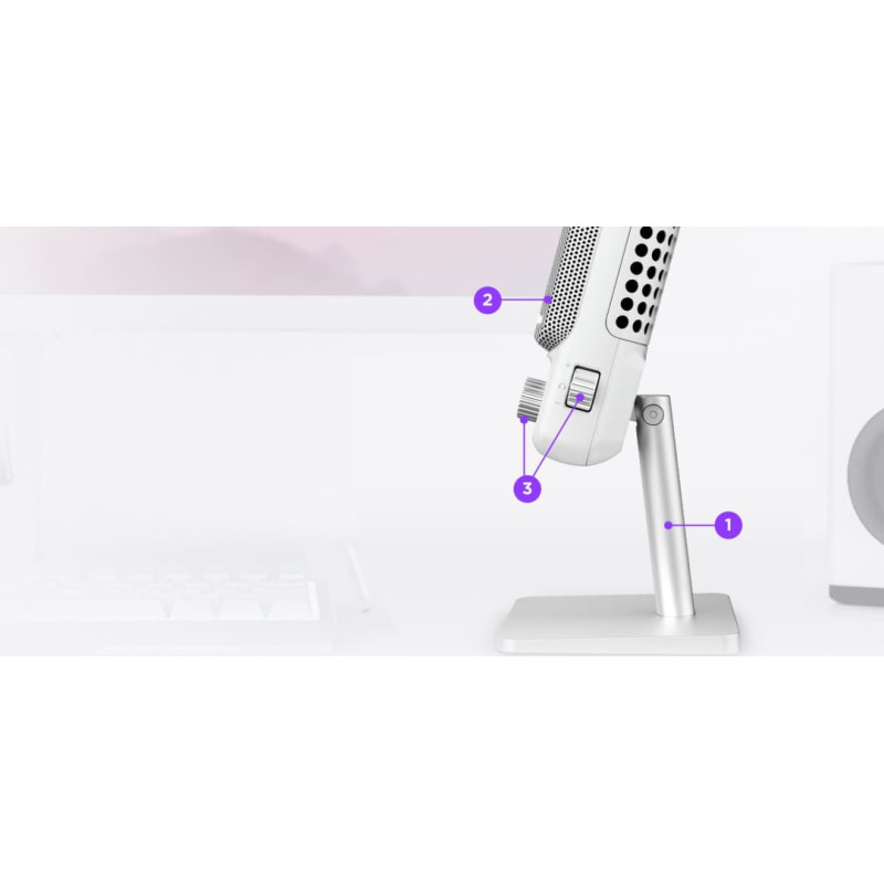 Nzxt Mic NZXT Capsule Elite White