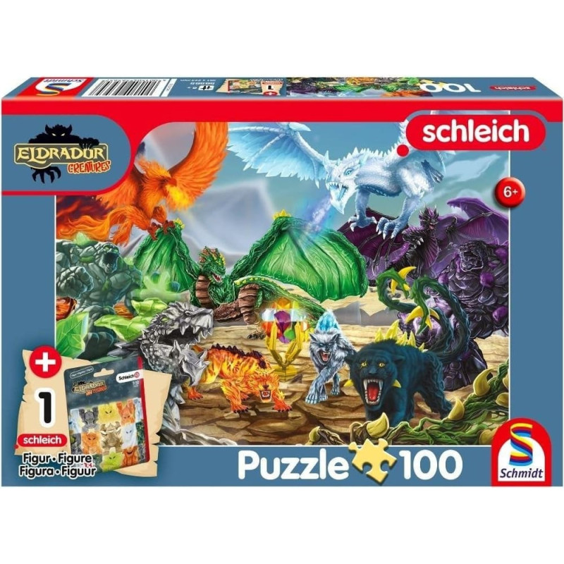 Schmidt Spiele Puzzle 100 Bitwa o Super Kryształ + figurka G3 EDUKAMP