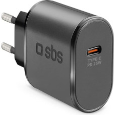 Sbs Mobile Ładowarka sieciowa SBS TETR1CPD25 25W USB-C z Power Delivery - czarna