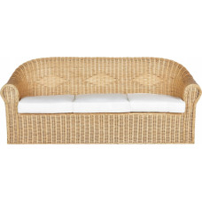 Beliani Sofa ogrodowa dla 3 osób LIVADEIA Rattan Naturalny Lumarko!