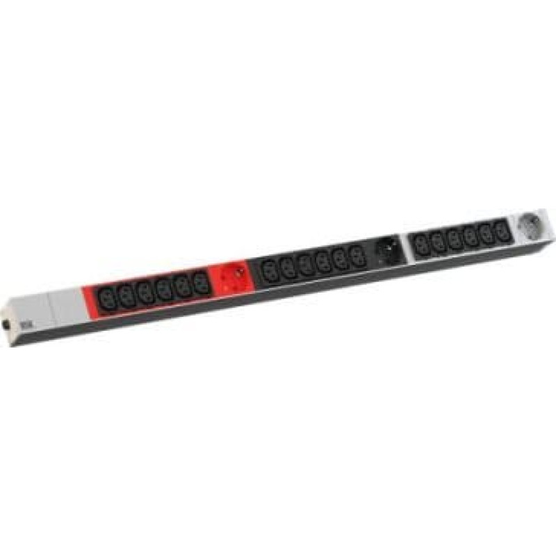 Bachmann BACHMANN IT PDU ALU 1HE 18x C13 3x styk uziemiony CEE 3x 16A czerwony