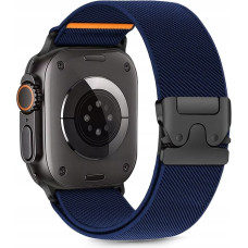 4Kom.pl TECH-PROTECT NYLON CLASP APPLE WATCH 6 / 7 / 8 / 9 / 10 / SE / ULTRA 1 / 2 (44 / 45 / 46 / 49 MM) NAVY