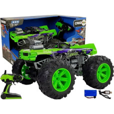 Lean Sport Auto Terenowe Zdalnie Sterowane 1:14 2.4G RC Zielone Duże Koła