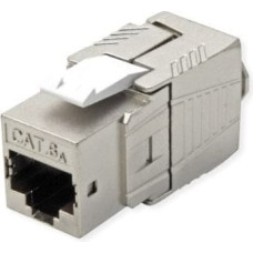 Roline Cat.6A (Class EA) Keystone, RJ-45, ekranowany, beznarzędziowy, GHMT, srebrny