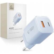 Tech-Protect NCM33W 2-PORT NETWORK CHARGER PD33W/QC3.0 BABY BLUE