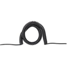 Bachmann Kabel spiralny BACHMANN 1,5m-6m sw 0,2m prosty, H05VV-F 3G1,5mm. obustronnie cięty