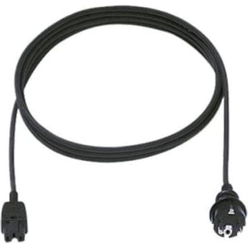 Bachmann Kabel zasilający BACHMANN H05RR-F 3G1.0mm 2m, wtyczka CEE7/7 C15a
