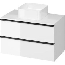 Cersanit S522-027 SZAFKA Z BLATEM VIRGO 80 BIAŁA UCHW CZARNY ZMONT. // CER.VIRGO-BLAT-80-BIAŁA-UCH-CZ