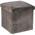 Storage Solutions Pufa ze schowkiem sztruksowa TOBO, 38 x 38 x 38 cm