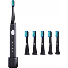 Infly P60 Czarna | Szczoteczka soniczna + 5 wymiennych główek | do 19000 obr/min, IPX7