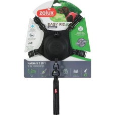 Zolux Szelki dla psa ze smyczą automatyczną Easyride XS czarne