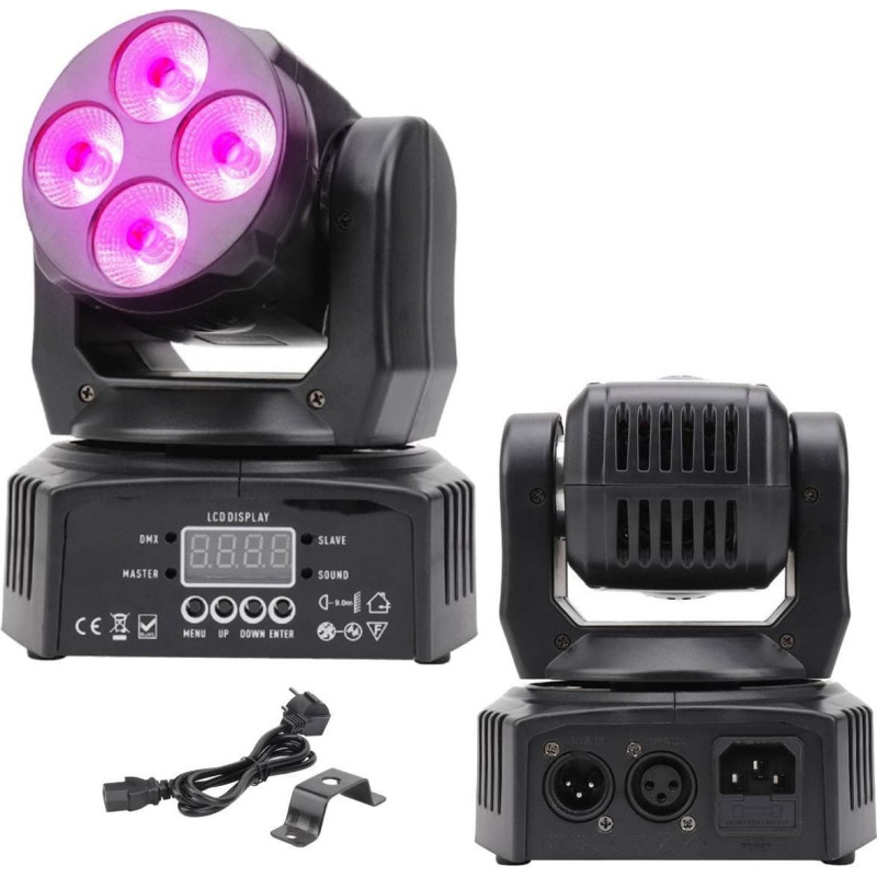 Light4Me NN 408 WASH 4x8W RGBW minigłowica ruchoma LED